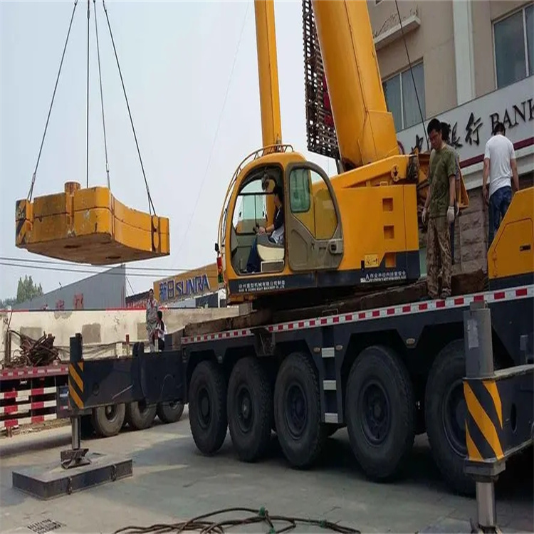 大城县当地吊车出租|机器吊装|75吨|工厂搬迁服务